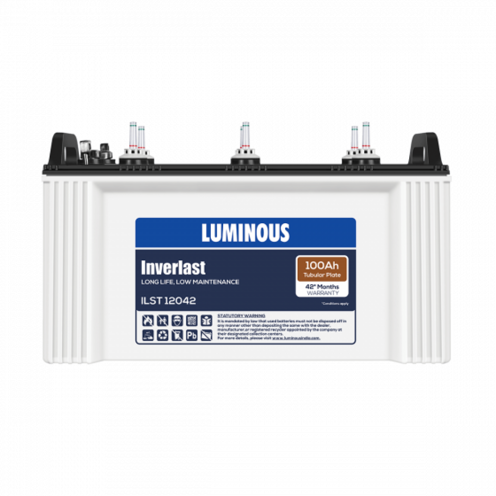 Luminous ILST 12042 100AH Tubular Battery