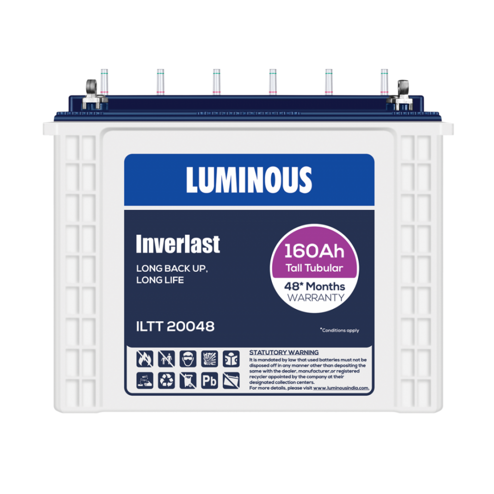 Luminous ILTT 20048 160AH Tall Tubular Battery