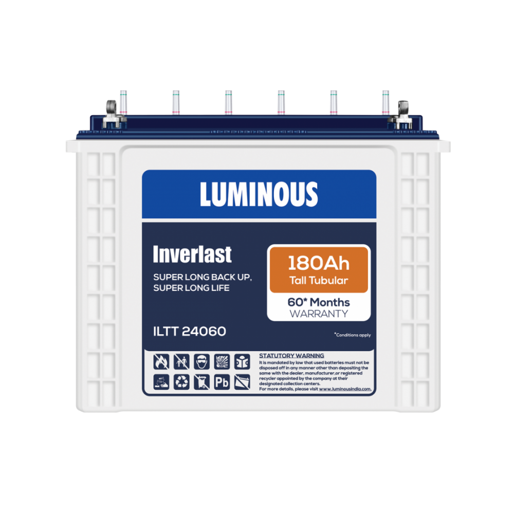 Luminous ILTT 24060 180AH Tall Tubular Battery