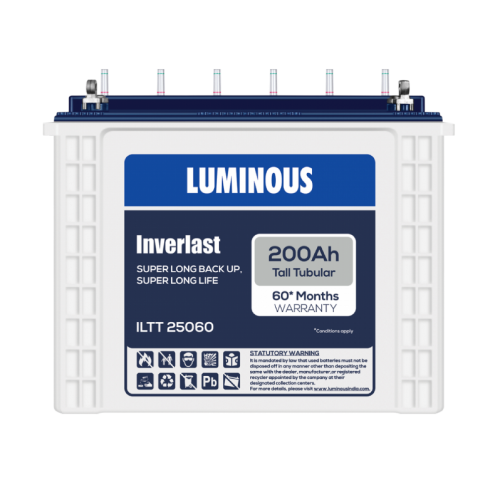 Luminous ILTT 25060 200AH Tall Tubular Battery