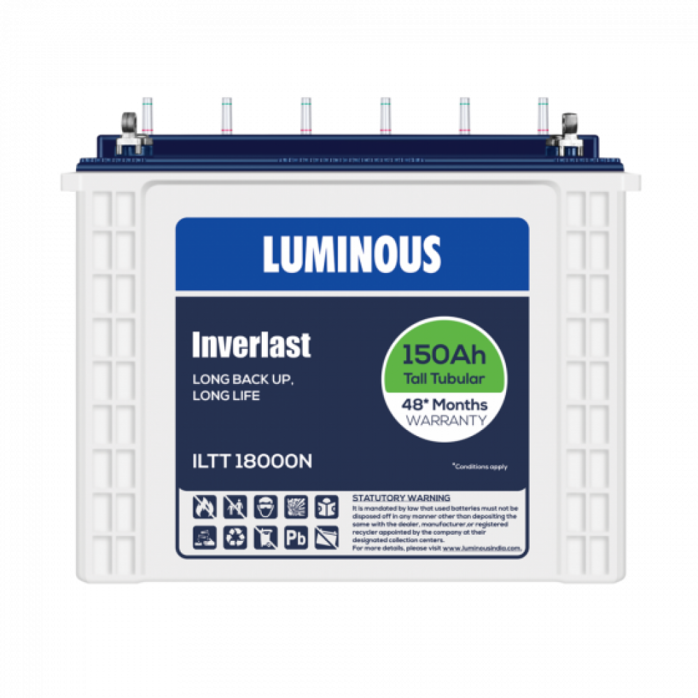 Luminous ILTT18000N 150AH Tall Tubular Battery