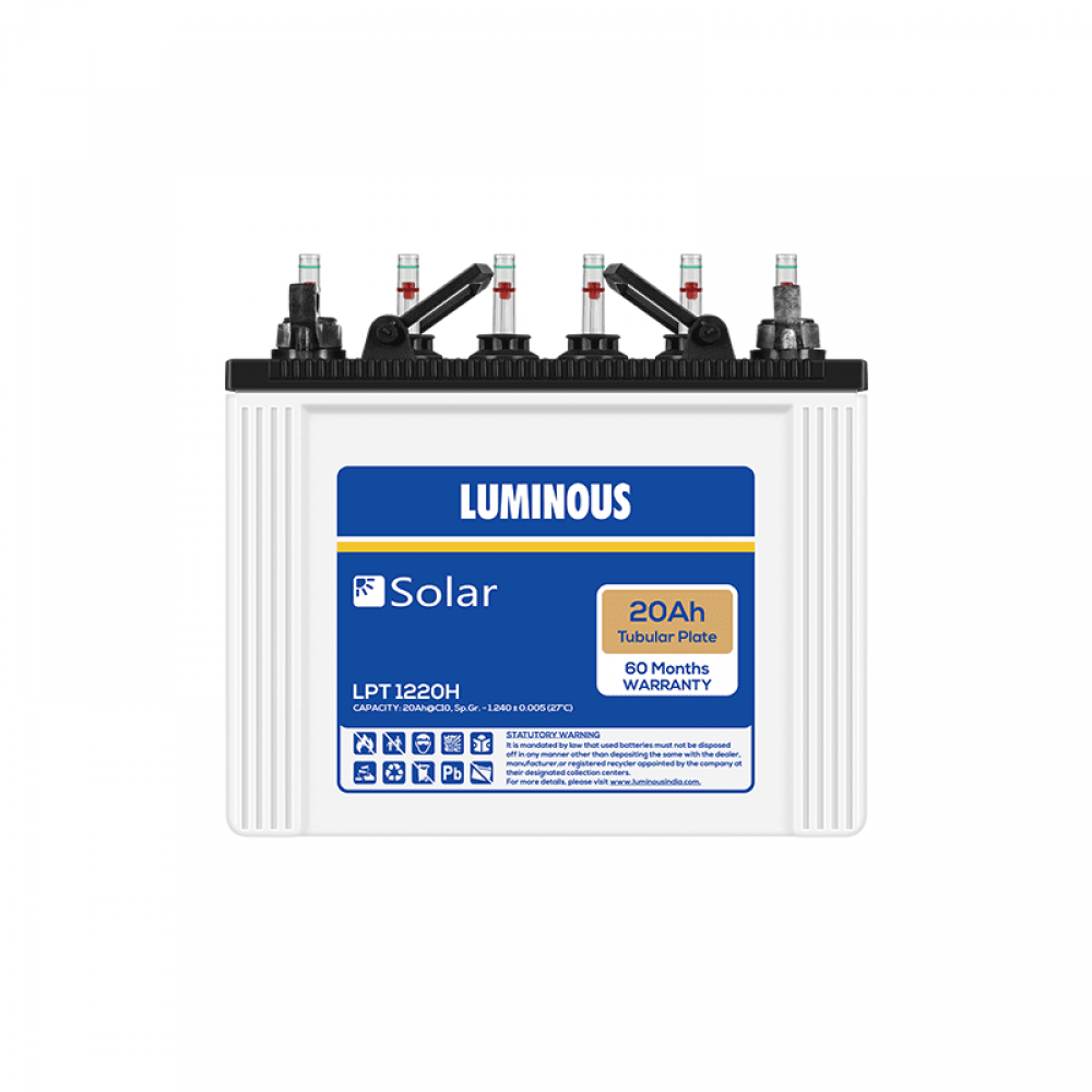 Luminous LPT 1220L 20AH Solar Tubular Battery