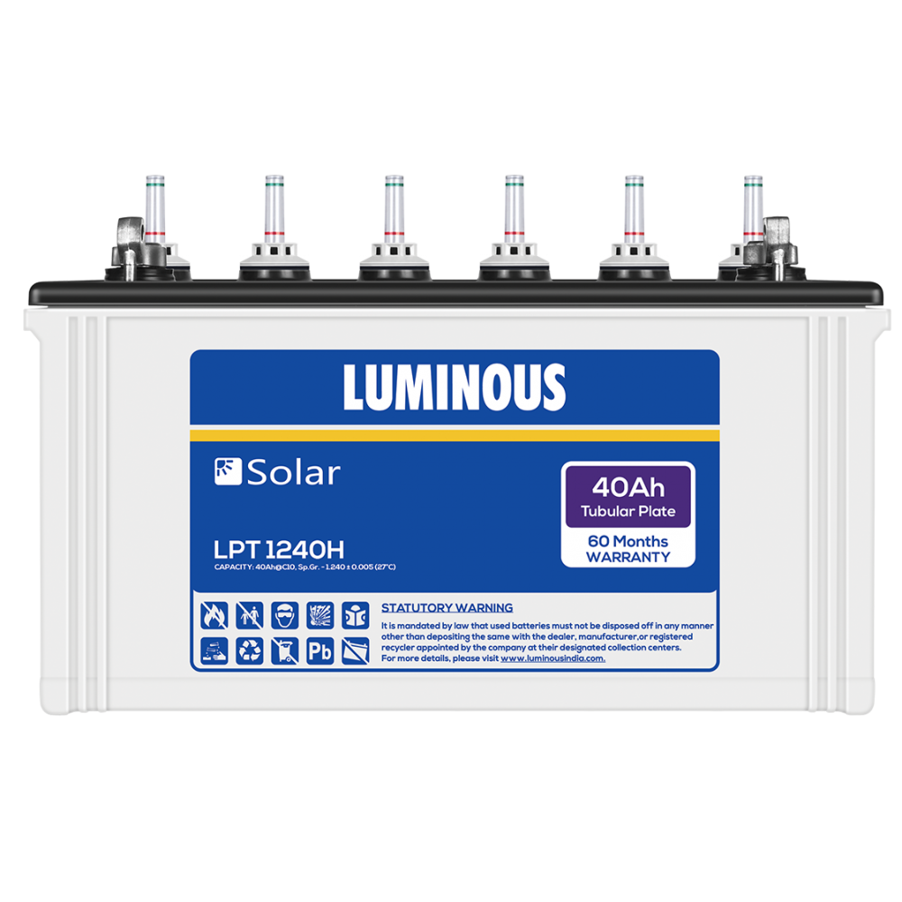 Luminous LPT 1240H 40AH Solar Tubular Battery