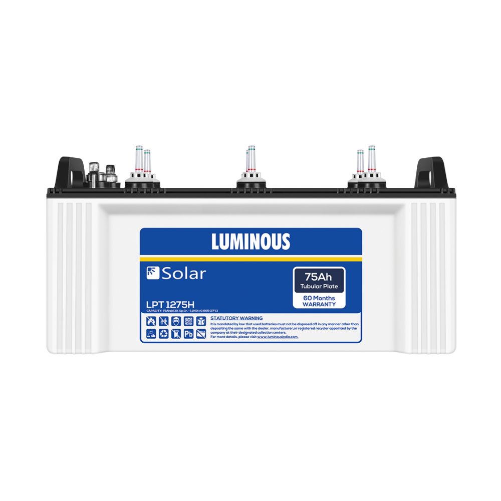 Luminous LPT 1275H 75AH Solar Tubular Battery