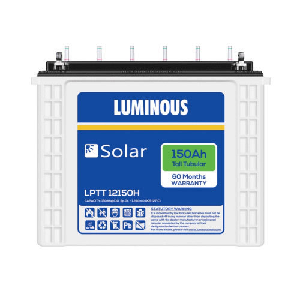 Luminous LPTT 12150H 150AH Solar Tubular Battery