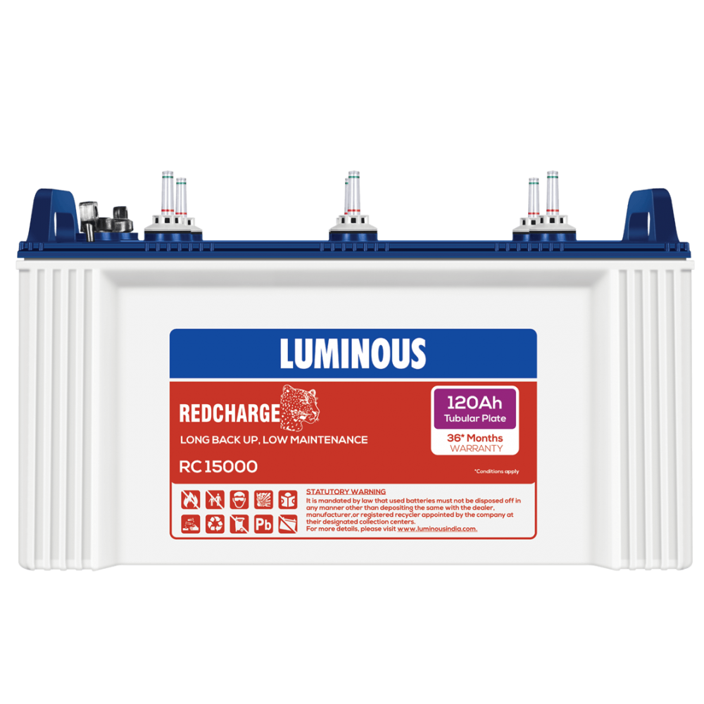 Luminous Red charge RC15000 120AH Tubular Battery
