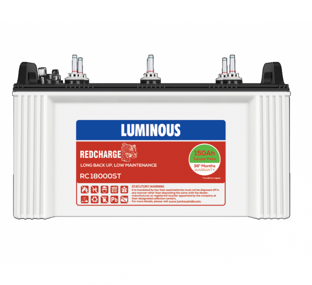 LUMINOUS RED CHARGE RC18000ST 150AH Tubular Battery